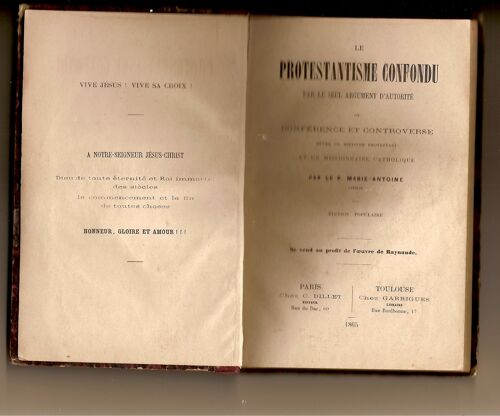 Le Protestantisme Confondu Par Le Seul Argument D'autorité
