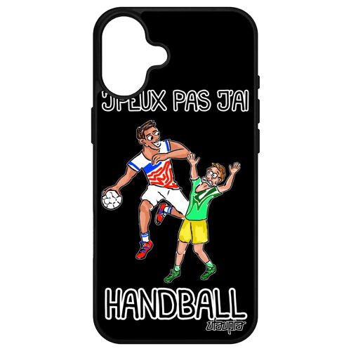 Coque Pour Iphone 16+ Plus En Silicone Jpeux Pas J'ai Handball De Protection Bd Humour Comique Sport Drole Hand Bumper Humoristique Apple