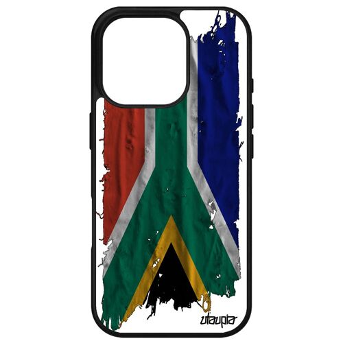 Coque Pour Apple Iphone 16 Pro Silicone Drapeau Afrique Du Sud Africain Jo Telephone Sport Republique Aluminium 256 Go 4g