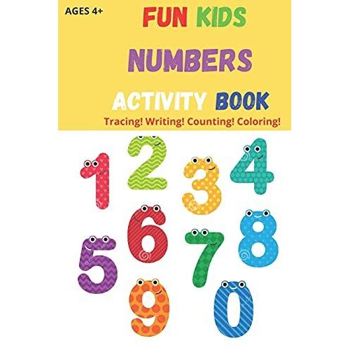 Fun Kids Number5 Activity Book: Tracing! Writing! Counting! Coloring!
