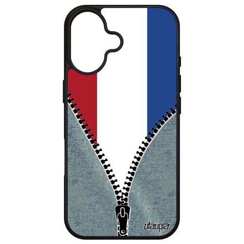 Coque Pour Iphone 16 Silicone Drapeau Pays Bas Hollande Hollandais Smartphone Coupe Du Monde Antichoc Coupe D'europe Jeans Jo Apple