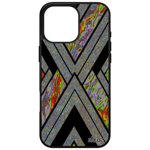 Coque Pour Iphone 16 Pro Max Silicone Marbre 512 Go Jaune Cover Granite Geometrique Moderne Texture Pierre De Protection Motif Apple