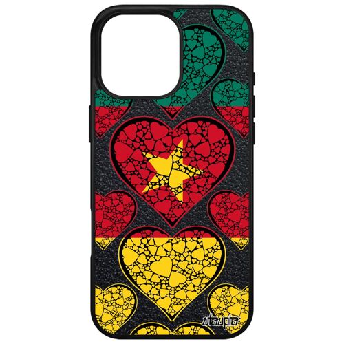 Coque Drapeau Cameroun Camerounais Telephone Pour Iphone 16 Pro Max Silicone Basket Sport Portable Foot Cover Jo Can Apple