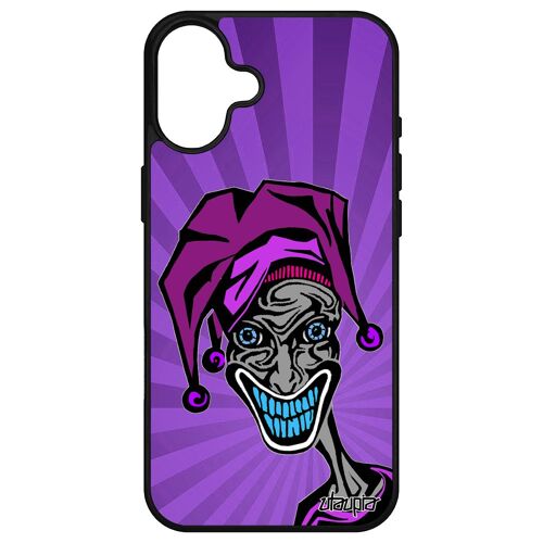 Coque Telephone Pour Apple Iphone 16+ Plus Silicone Joker Motif Cover Comics Tpu Horreur Humour Super Heros Design Visage Clown De
