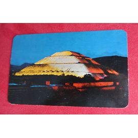 Carte Postale Mexique . Pyramide Du Soleil. San Juan Teotihuacan. Beaux Timbres 1987