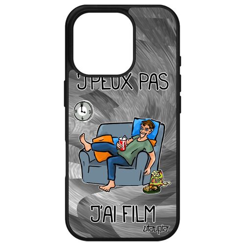 Coque Pour Iphone 16 Pro Silicone J'peux Pas J'ai Film Cinema Motif Dessin Animé Antichoc Je Manga Telephone Case Jpeux Gris Apple
