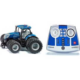 6739,Tracteur New Holland T7,315,1:32,Bleu,Métal/Plastique,Télécommandé,Télécommande Bluetooth Inclus,Avec Roues Jumelées Amovibles,Pilotage Possible Via App