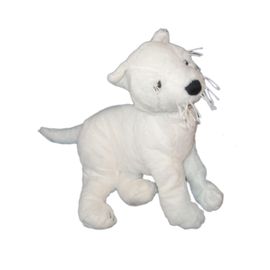 Ikea. Doudou Peluche Chien Blanc. Ruffig White Dog Plush. L 40 Cm