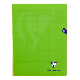 Clairefontaine Lot De 5 Cahiers Mimesys Piqué Polypro 24 X 32 Cm 48 Pages 90g Séyès Vert