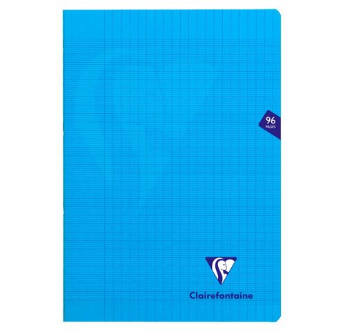 Clairefontaine Lot De 3 Cahiers Mimesys Piqué Polypro 21 X 29,7 Cm 96 Pages 90g Séyès Bleu