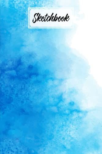 Sketchbook: Blue Ocean Watercolor Sketchbook, Blank White Pages For Painting, Drawing, Writing, Sketching And Doodling, 120 Pages, Size 6" X 9" By Meinhard Gerlach