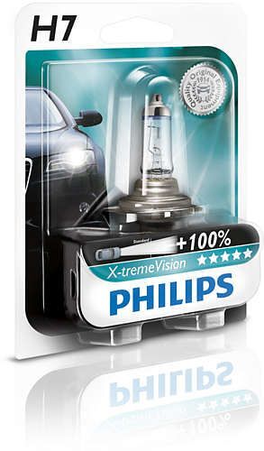 Ampoule H7 Philips X-Tremevision 55w 12v +130% - 1 Pièce - Culot РХ26d