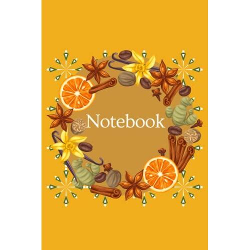 Notebook: Fall Spice Lined 120 Page Journal