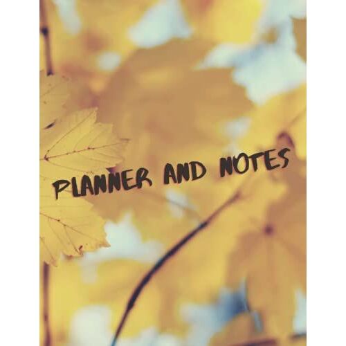 Planner And Notes. Notebook Journal 8.5 X 11 Paperback.