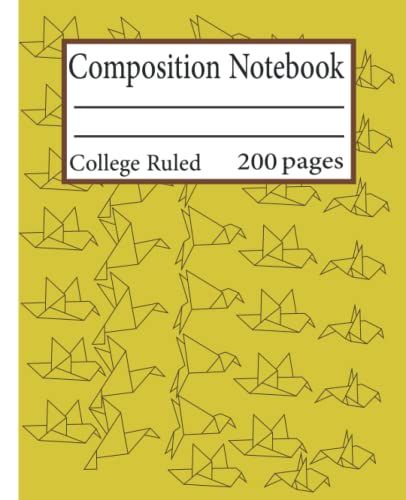 Geometric Birds Composition Notebook College Ruled: Birds Composition Notebook College Ruled,Bird Composition Book, 7.5x9.25 College Ruled Pages