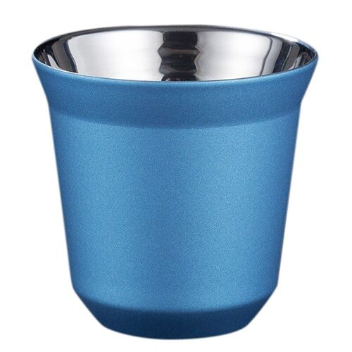 Tasse À Expresso À Double Paroi En Acier Inoxydable 80ml, Isolant Pour Nespresso Pixie, Tasse À Café En Forme De Capsule