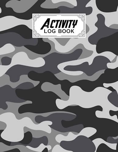 Activity Log Book: Premium Camo Print Cover Activity Log Book For All Businesses, 120 Pages, Size 8.5" X 11" By Rita Hagen