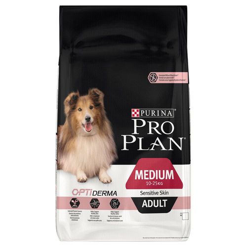 Purina Pro Plan Dog Medium Adult Sensitive Skin Avec Optiderma - 7 Kg - Croquettes Pour Chien Adulte