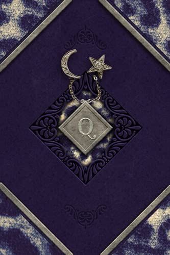 Q - Time Management Journal For Girls: Monogram Daily Star & Moon Diary Planner Gift Book
