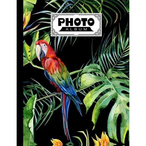 Photo Album: Large Photo Albums With Writing Space Memo, Extra Large Capacity Picture Album | Premium Parrot Cover By Patricia Fenlon