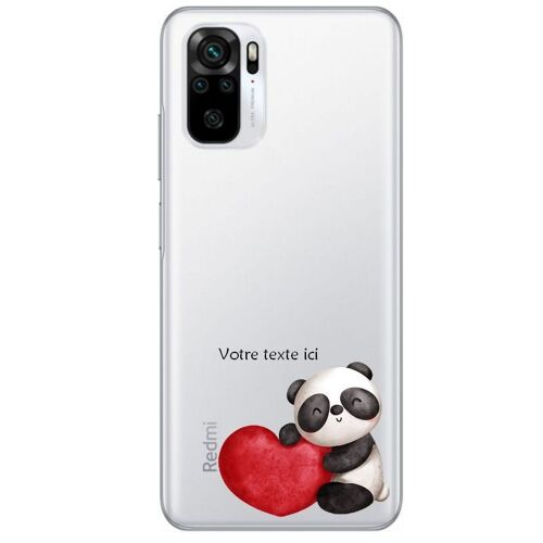 Coque Redmi Note 10S et 10 4G panda saint valentin