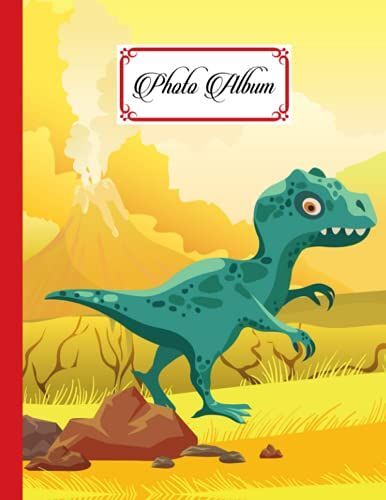 Photo Album: Album, Large Photo Albums With Writing Space Memo, Extra Large Capacity Picture Album, Family, Baby, Wedding, Travel Photo Book, 120 Pages | Dinosaur Cover By Nick Harbert