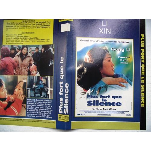 Jaquette Du Film.Plus Fort Que Le Silence(2000).Réalisation.Sun Zhou Avec Gong Li,Gao Xin,Shi Jingming