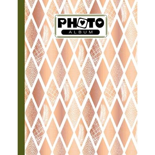 Photo Album: Rhombus Album, Large Photo Albums With Writing Space Memo, Extra Large Capacity Picture Album, Family, Baby, Wedding, Travel Photo Book, 120 Pages, Size 8.5" X 11" By Joachim Fiedler