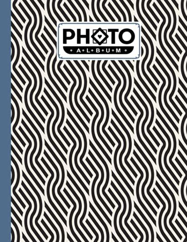 Photo Album: Large Photo Albums With Writing Space Memo, Extra Large Capacity Picture Album | Premium Striped Cover By Jean Forsyth
