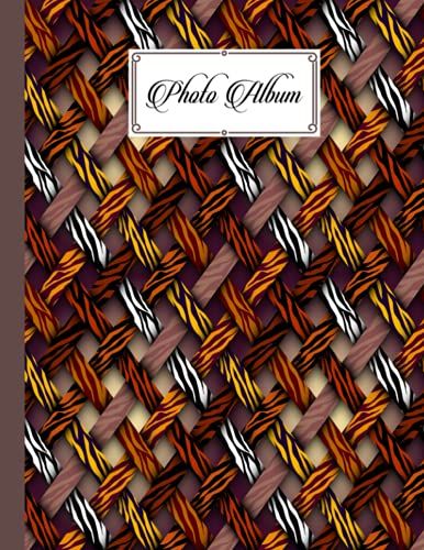 Photo Album: Interweaving Ribbons Album, Large Photo Albums With Writing Space Memo, Extra Large Capacity Picture Album, Family, Baby, Wedding, Travel ... 120 Pages, Size 8.5" X 11" By Boris Wegener