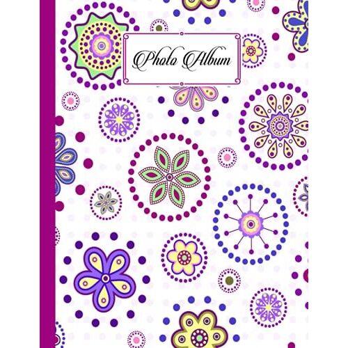 Photo Album: Large Photo Albums With Writing Space Memo, Extra Large Capacity Picture Album | Premium Colorful Flowers Cover By Kristina Schulz