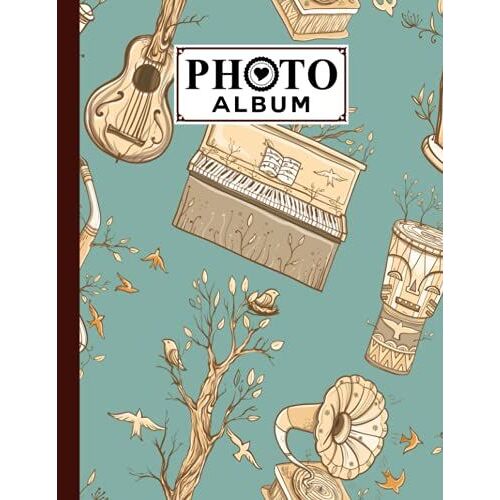 Photo Album: Large Photo Albums With Writing Space Memo, Extra Large Capacity Picture Album | Premium Music Of Nature Cover By Marianne Bartsch