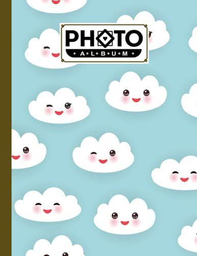 Photo Album: Album, Large Photo Albums With Writing Space Memo, Extra Large Capacity Picture Album, Family, Baby, Wedding, Travel Photo Book, 120 Pages | Clouds Set Cover By Jose Wolter