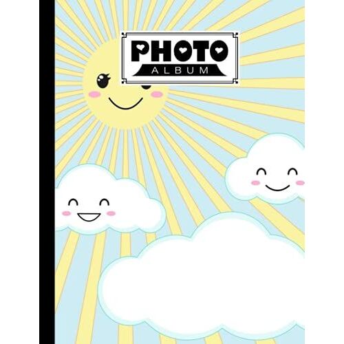 Photo Album: Large Photo Albums With Writing Space Memo, Extra Large Capacity Picture Album | Premium Clouds Cover By Hilmar Walter