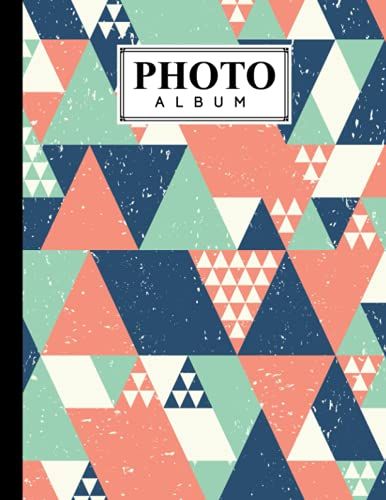 Photo Album: Triangle Album, Large Photo Albums With Writing Space Memo, Extra Large Capacity Picture Album, Family, Baby, Wedding, Travel Photo Book, 120 Pages, Size 8.5" X 11" By Milan Jordan