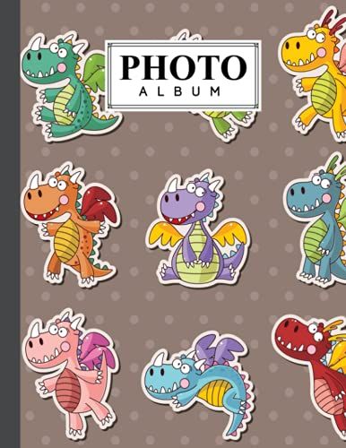 Photo Album: Large Photo Albums With Writing Space Memo, Extra Large Capacity Picture Album | Premium Dragons Cover By Marina Hohmann