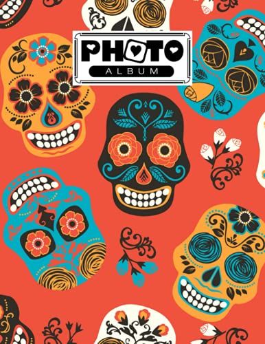 Photo Album: Skull Album, Large Photo Albums With Writing Space Memo, Extra Large Capacity Picture Album, Family, Baby, Wedding, Travel Photo Book, 120 Pages, Size 8.5" X 11" By Ignaz Fuchs