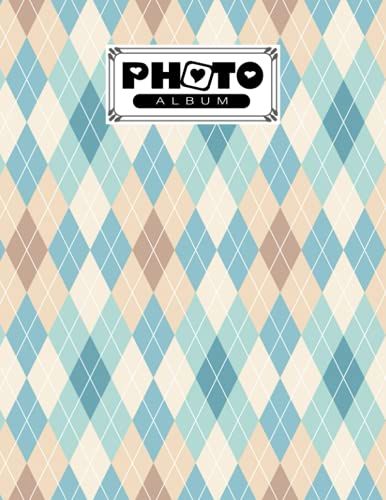 Photo Album: Rhombus Album, Large Photo Albums With Writing Space Memo, Extra Large Capacity Picture Album, Family, Baby, Wedding, Travel Photo Book, 120 Pages, Size 8.5" X 11" By Bernard John