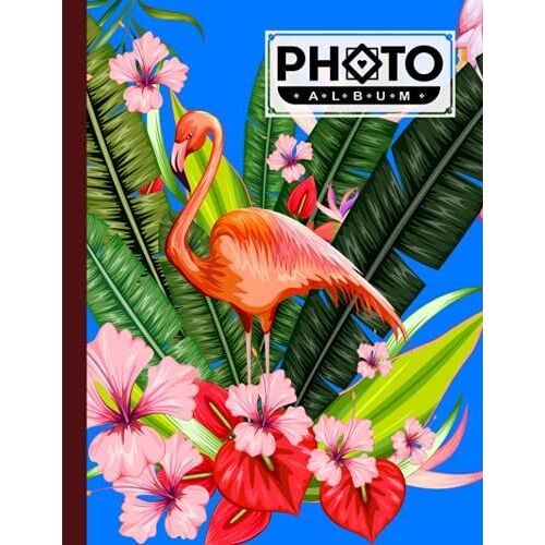 Photo Album: Large Photo Albums With Writing Space Memo, Extra Large Capacity Picture Album | Premium Flamingos Cover By Sonja Hartung