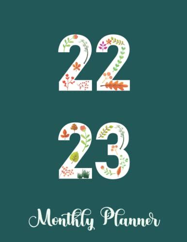 2022-2023 Monthly Planner: Two Year Planner Calendar Schedule Organizer | January 2022 To December 2023 - 24 Months | Beautiful Matt Cover