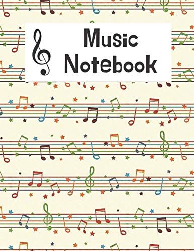 Music Notebook - Wide Staff: Music Writing Notebook For Kids | Blank Sheet Music Notebook | Blank Manuscript Paper | 6 Staves Per Page | ... | Staff Paper Notebook