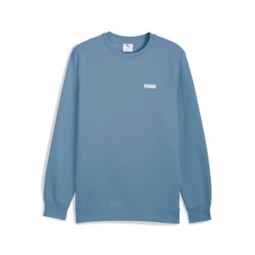 Puma Sweat À Col Ras Du Cou Avec Petit Logo Essentials Homme, Vêtements, Zen Bleu, M