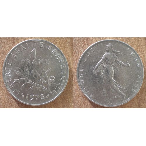 France 1 Franc 1975 Semeuse Piece Francs