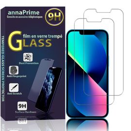 Lot / Pack de 2 Films Verre Trempé Pour Apple iPhone 13 6.1" protection d'écran