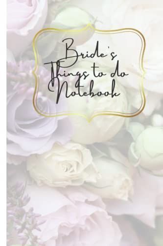 Bride's Things To Do Notebook