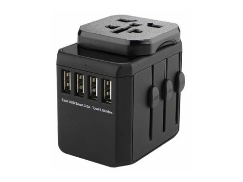 MicroConnect - Socket splitter - CA 100-240 V - 1920 Watt - connecteurs de sortie : 8 - noir