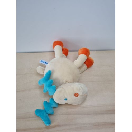 Doudou Cerf Élan Bleu Orange Blanc Orchestra