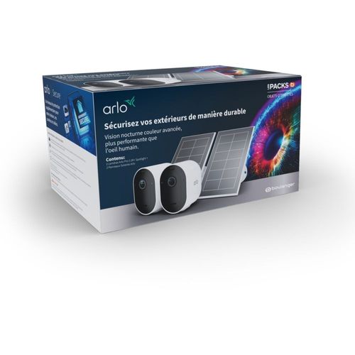 Caméra de surveillance Pack 2 caméras Pro5 2K+ + 2 panneaux solaires