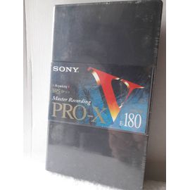 CASSETTE VHS SONY MASTER GRADE RECORDING E-180 V PRO XF