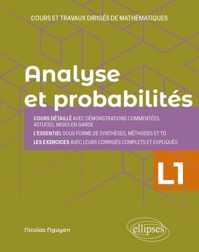 Analyse Et Probabilités - Cours Et Travaux Dirigés De Mathématiques L1